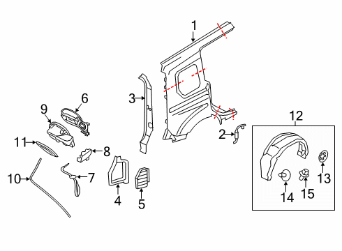 2021 Ford Transit Connect Fuel Door Diagram 2