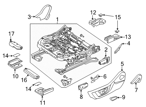 2022 Ford Mustang Tracks & Components Diagram 2