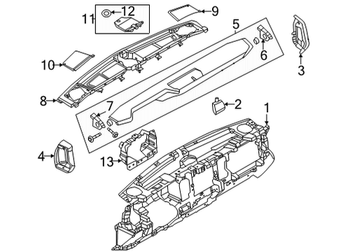 2023 Ford Bronco REINFORCEMENT Diagram for N2DZ-78025K06-BA