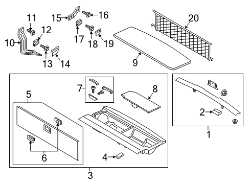 2020 Lincoln Navigator SUPPORT Diagram for JL1Z-78310B16-DU