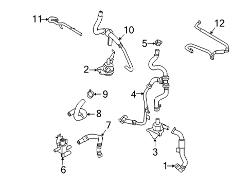 2021 Lincoln Aviator HOSE Diagram for L1MZ-8A577-A