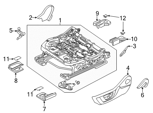 2023 Ford Mustang Tracks & Components Diagram 3