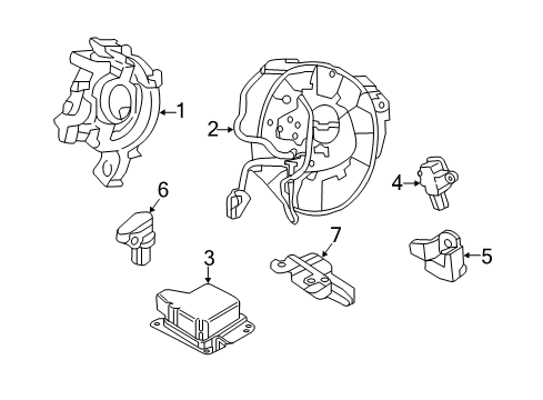 2020 Ford Edge Air Bag Components Diagram 2