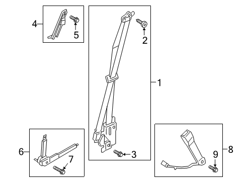 2020 Ford Expedition Front Seat Belts Diagram