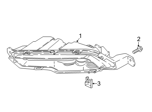 2019 Ford Police Interceptor Utility Fog Lamps Diagram 1