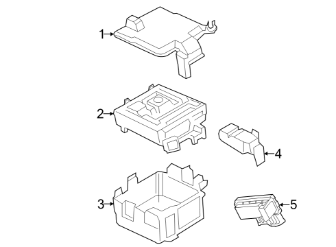 2022 Ford E-Transit PANEL ASY - FUSE JUNCTION Diagram for NK4Z-14A068-H