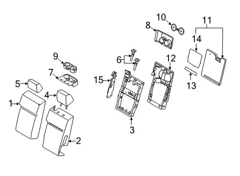 2020 Ford F-150 Front Seat Components Diagram 3