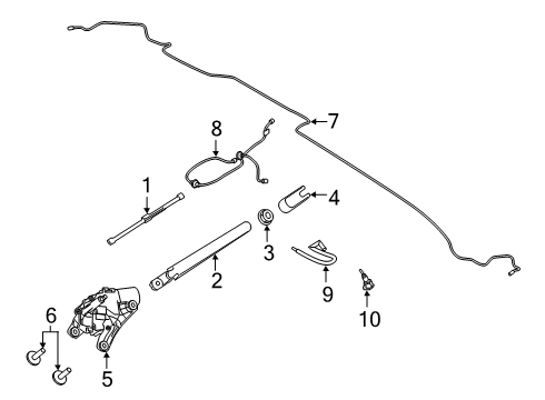 2021 Lincoln Corsair Wipers Diagram 1