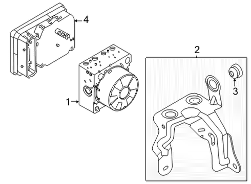 2023 Ford Bronco Sport ABS Components Diagram