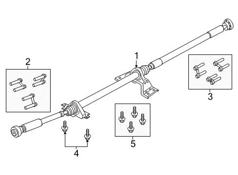 2020 Lincoln Continental Drive Shaft - Rear Diagram