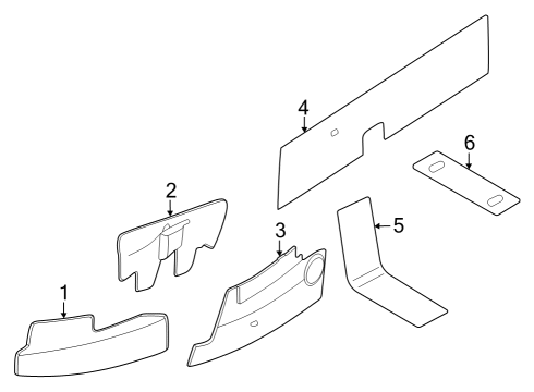 2023 Ford F-150 Heat Shields Diagram 1