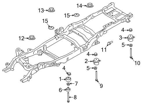 2020 Ford F-250 Super Duty Frame & Components Diagram 2