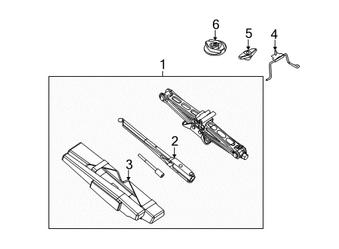 2019 Ford Police Interceptor Sedan Jack & Components Diagram