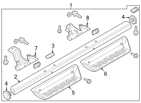 2023 Ford Bronco Running Board Diagram 7