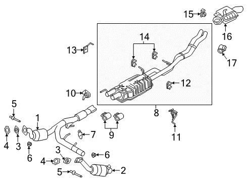 2022 Lincoln Navigator CONVERTER ASY Diagram for NL7Z-5E212-D