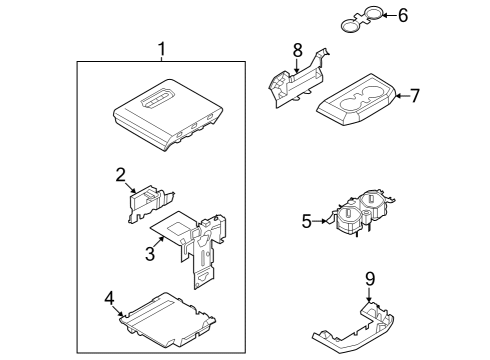 2022 Ford F-150 Lightning Front Console Diagram 4