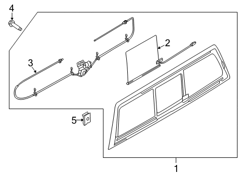 2020 Ford F-150 Back Glass Diagram 2