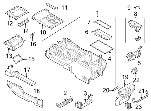 2023 Ford F-150 Lightning PANEL - INSTRUMENT Diagram for NL3Z-1504609-FA