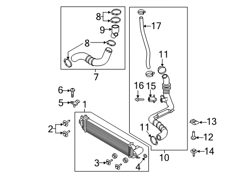 2020 Lincoln MKZ Intercooler Diagram 1