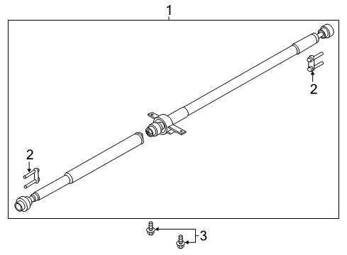 2020 Lincoln MKZ Drive Shaft - Rear Diagram 1