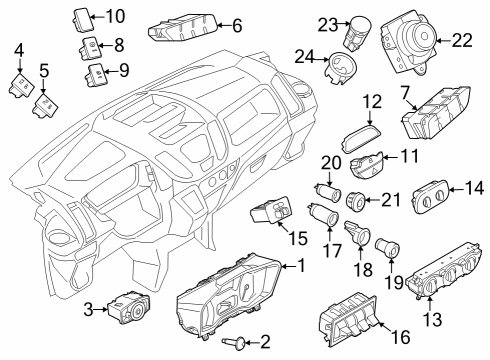 2020 Ford Transit Cluster & Switches Diagram