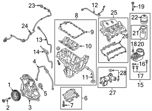 2021 Ford F-150 MANIFOLD ASY - INLET Diagram for ML3Z-9424-G