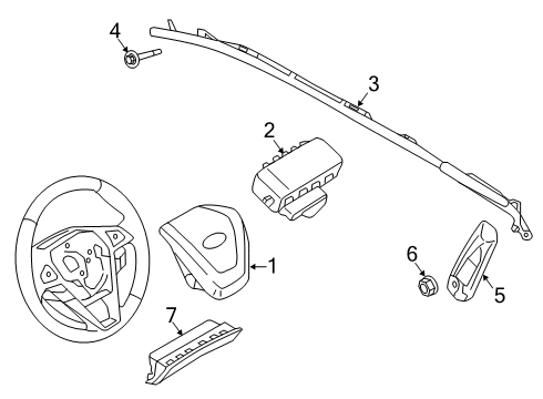 2021 Lincoln Nautilus Air Bag Components Diagram 1