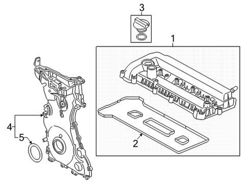 2021 Lincoln Corsair Valve & Timing Covers Diagram 3