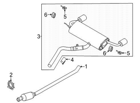 2023 Lincoln Corsair Exhaust Components Diagram 3