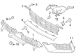 Diagram for 2024 Ford Mustang Grille - PR3Z-17B968-DAPTM