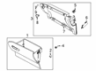 Diagram for 2022 Ford Bronco Sport Glove Box - LJ6Z-7806010-AB