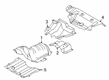 Diagram for Ford Escape Exhaust Heat Shield - LX6Z-7811435-E