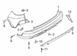 Diagram for 2020 Ford Escape Bumper - LJ6Z-17K835-AA