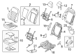 Diagram for Ford SSV Plug-In Hybrid Seat Cover - KS7Z-5462901-AB