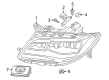 Diagram for Lincoln MKZ Headlight - JP5Z-13008-W