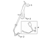 Diagram for 2024 Ford Mustang Seat Belt - PR3Z-63611B09-NA