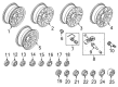 Diagram for Ford F-250 Super Duty Lug Nuts - HCPZ-1012-B