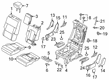 Diagram for 2023 Ford Explorer Seat Cushion - LB5Z-7863840-F