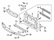 Diagram for Ford EcoSport Radiator Support - GN1Z-8A284-AK