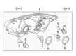 Diagram for 2023 Ford Transit Headlight - LK4Z-13008-B