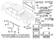 Diagram for 2022 Ford F-150 Lightning Mud Flaps - ML3Z-16A550-BA