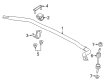 Diagram for Ford F-150 Sway Bar Bushing - ML3Z-5484-E