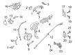 Diagram for 2022 Ford Ranger Door Latch Cable - KB3Z-21221A00-B