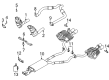 Diagram for 2020 Lincoln Aviator Catalytic Converter - M1MZ-5E213-Z