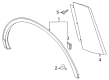 Diagram for 2023 Lincoln Aviator Mud Flaps - VLC5Z-16A550-B