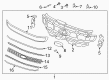 Diagram for 2021 Ford Expedition Grille - JL1Z-8200-PC