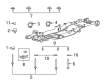 Diagram for Ford F-150 Crossmember Bushing - ML3Z-2500154-A