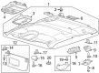 Diagram for 2023 Ford F-250 Super Duty Sun Visor - PC3Z-1004105-TB