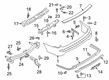 Diagram for 2021 Ford Expedition Bumper - JL1Z-17K835-AEPTM