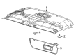 Diagram for 2024 Ford E-350/E-350 Super Duty Sun Visor - CC2Z-1504105-AB